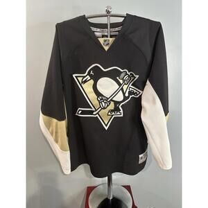 Reebok NHL Premier Pittsburgh Penguins Black Team Jersey Men's XL *